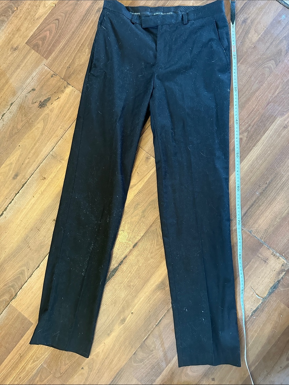 Tailored Black Men's Dress Pants – Classic Straight Leg